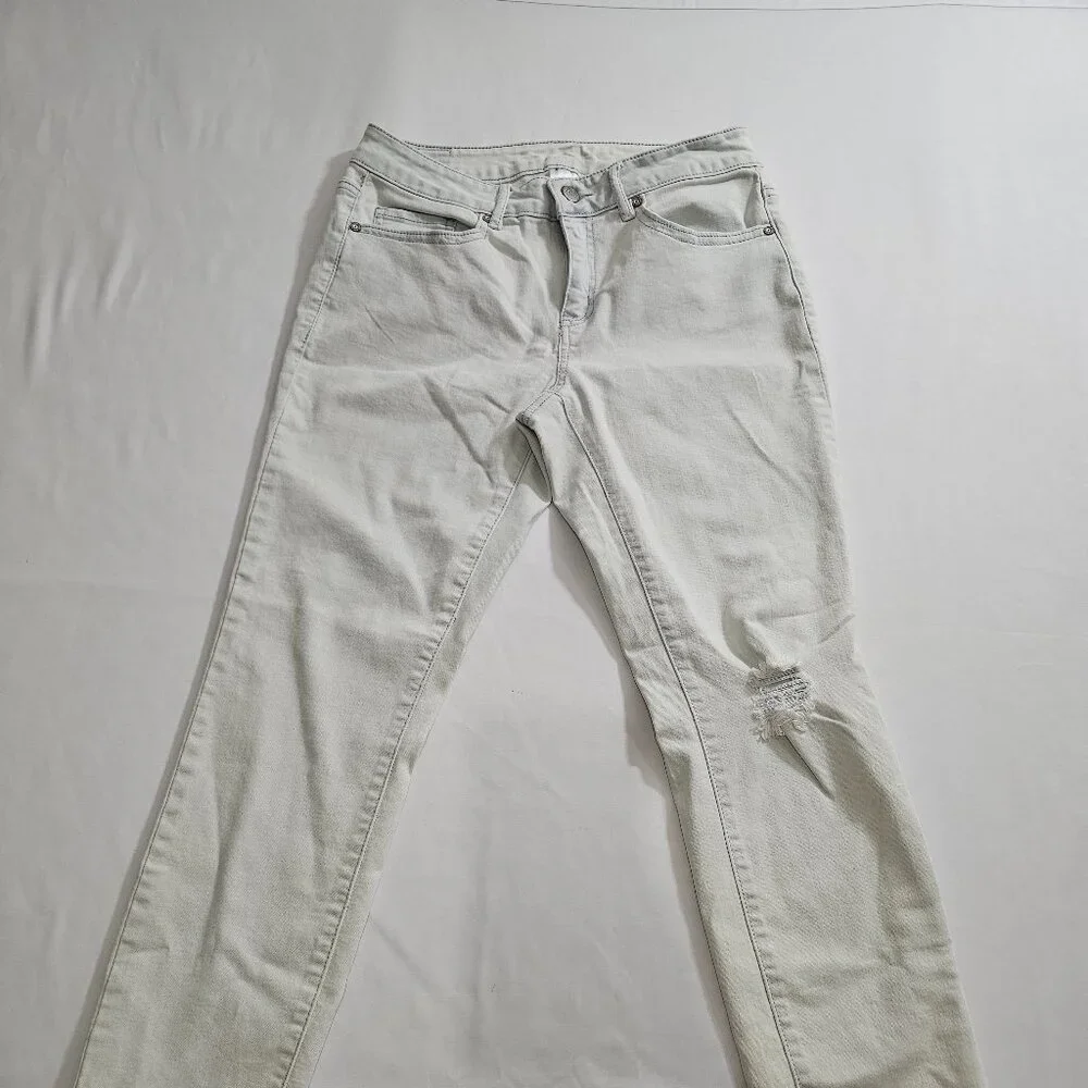 Roebuck & Co. R1893 Women's Size‎ 8 Skinny Jeans Whitewash Distressed